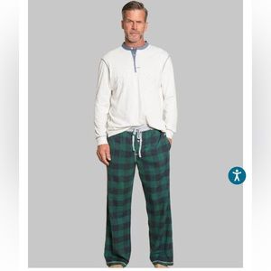 NWOT True Grit Melange Buffalo Check Flannel Pant in Green Plaid Size XL